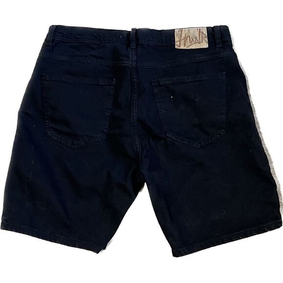 Zara Womens size 20 five pocket, dark wash high rise, denim shorts - Picture 5 of 7